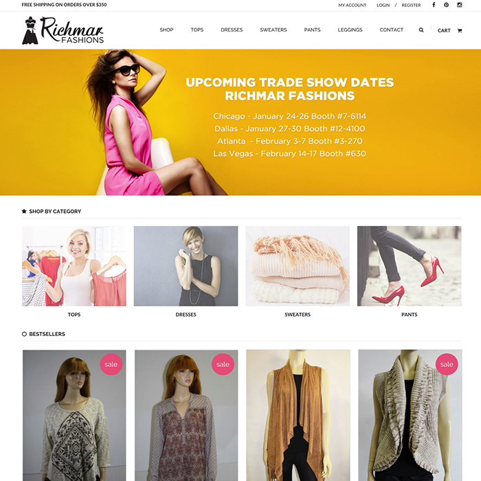 Shopify Wholesale Fashion E-Commerce Website